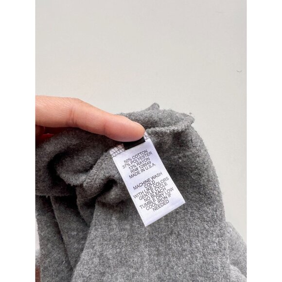 AVIATOR NATION Grey Neon Rainbow Bolt Embroidery Fleece Crop Sweatshirt, Size M - Picture 15 of 16